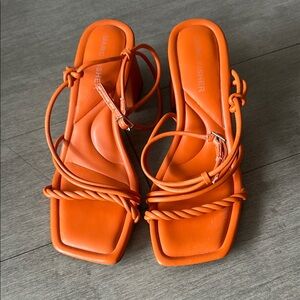 Marc Fisher Women's Orange Strappy Sandals